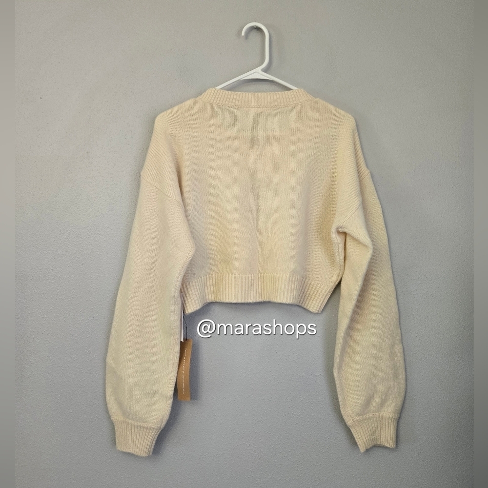 Reformation Harley Cashmere Embroidered Sweater - Picture 8 of 9
